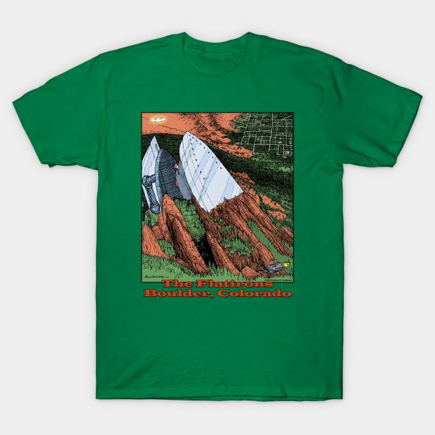 The Flatirons T-Shirt by JEAndersonArt